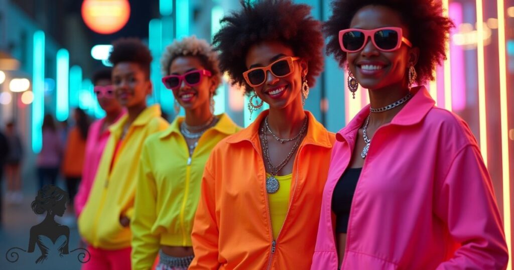 Bold Neon Brights Iconic 80s Style