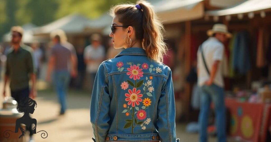 Embroidered Denim: The 70s Retro Outfit Ideas