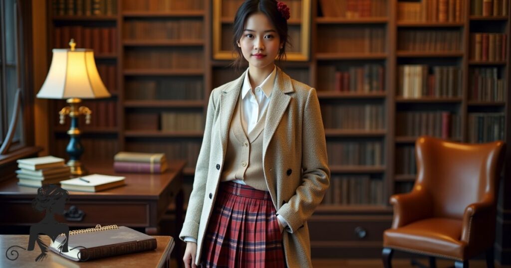 Retro Academic Chic Douyin Style