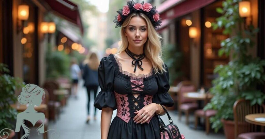 Chic Black & Pink Casual Lolita